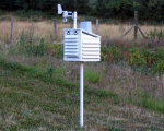 Vue générale de notre abri météo artisanal.