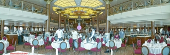 <i>Celebrity Infinity</i>.<br>Le restaurant <i>The Trellis</i>.<br>Excellent service, et cuisine plutôt bonne, pour un navire américain...