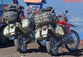 [no_rights] Base du Volcano Osorno, Chili.<br>Motos de l'<i>Expediçao 2010</i>.