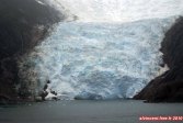 Canal de Beagle, Terre de Feu, Patagonie.<br>Base du glacier <i>Italia</i>.