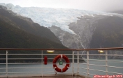 Canal de Beagle, Terre de Feu, Patagonie.<br>Le glacier <i>Romanche</i>, depuis le pont 11 du <i>Celebrity Infinity</i>.