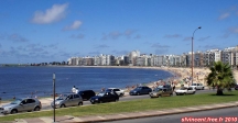 Montevideo: les palmiers, la plage !