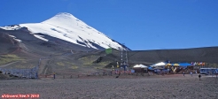 Station de ski du Volcan Osorno, au Chili.<br>Au mois de janvier, c'est l'été austral.