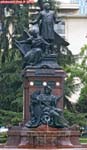 Santiago du Chili.<br>Statue de Benjamin Vicuna Mackenna, écrivain chilien d'origine irlandaise.