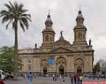 Santiago du Chili, Plaza de Armas.<br>Catedral Metropolitana De Santiago