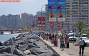 Ville de Vina Del Mar, près de Valparaiso, Chili.<br>Le front de mer.