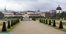 Palais du Belvédère, Vienne, Autriche.<br>Le palais inférieur, vu depuis les jardins.