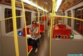 Ville de Vienne, Autriche.<br>Intérieur d'une rame de métro.<br><font size=-1>Notez la remarquable propreté de la rame. Ca change de Paris...</font>