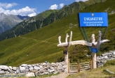 L'entrée du <i>Hochgebirgsnaturpark</i> (Parc naturel de haute montagne).