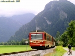 Zillertal, au Tyrol.<br>Le Zillertalbahn en provenance de Mayrhofen.