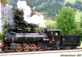 Zillertal, au Tyrol.<br>La locomotive à vapeur du Zillertalbahn.