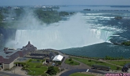 Chutes du Niagara, Ontario, Canada.<br>Les chutes du <i>Fer à Cheval</i>, les plus spectaculaires.
