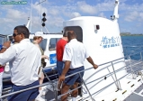 Ile d'Aruba, sous-marin Atlantis.<br>L'embarquement est un moment excitant. Ce n'est quand même pas très grand, et il faut descendre une échelle sans se cogner la tête: le parcours du combattant, quoi !