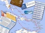 Photomontage souvenir de la croisière 2009, à bord du <i>Grand Princess</i>.<br><font size=-1>6000 kilomètres parcourus en 14 jours, dont 4 jours de mer, et 9 escales.<br>Le quotidien du bord, <i>Princess Patter</i>, renseigne sur le programme de la journée.</font>