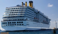 Le <i>Costa Atlantica</i> au large de l'île de Catalina, en République Dominicaine.