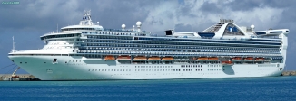 <i>Grand Princess</i> à quai à Bridgetown, île de la Barbade.