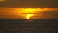 Fin de la journée.<br>Il ne faut pas manquer notre rendez-vous quotidien avec le coucher de soleil sur la Mer des Caraïbes...