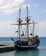 [no_rights] George Town, Grand Cayman island.<br>Certains marins n'ont pas que de bonnes intentions, et ils le font savoir...