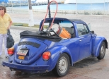 [no_rights] Ile de Cozumel, au Mexique.<br>Une bonne vieille Coccinelle, avec un côté pratique inattendu.