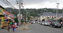 [no_rights] Ocho Rios, Jamaïque.<br>La rue principale, <i>Main Street</i>.