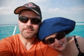 [no_rights] Islamorada, archipel des Keys, Floride.<br>Le <i>Captain</i> et son mousse.