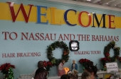 [no_rights] Nassau, Bahamas.<br>Ici, on affiche clairement sa religion, comme en atteste la crèche de Nol.