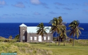 Saint Kitts et Nevis.<br>Vieille église anglicane.