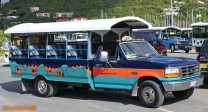 Île de Tortola (Îles vierges britanniques)<br>Taxi touristique.