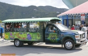 Île de Tortola (Îles vierges britanniques)<br>Le taxi <i>Kittie</i>.