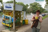 Port of Spain, île de Trinidad.<br>Sophie a eu une petite soif à étancher...