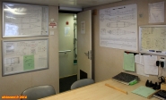 Cargo porte-conteneurs <i>Samskip Express</i>, bureau de la sécurité.<br>Quand le navire est à quai, la seule façon d'accéder au château est de passer par ce bureau.