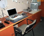 [no_rights] Owner Cabin du <i>Samskip Express</i>.<br>Tout le mobilier est solidement fixé, afin de supporter le mauvais temps.<br>Même la chaise est retenue par un sandow.