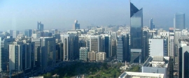 Panorama sur les buildings d'Abu Dhabi.