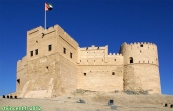 Fort de Fujairah.<br>Vieux de 300 ans, ce fort fut construit par les Portugais, à l'époque où ils contrôlaient la région.