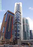 [no_rights] Dubaï, Emirats Arabes Unis.<br>Sheikh Essa Tower, Chelsea Tower et Al Hawai Tower.