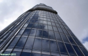 Tour Burj Khalifa, Dubaï, Emirats Arabes Unis.<br>L'observatoire <i>At the top</i> est situé à l'étage 124. Il reste encore... 80 étages au dessus.