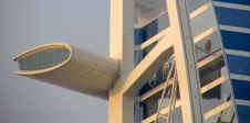 Dubai, restaurant panoramique de l'hôtel <i>Burj Al Arab</i>, avec vue imprenable sur le Golfe arabo-persique.