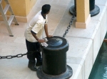 Complexe hôtelier <i>Madinat Jumeirah</i>, près de Dubai.<br>Des employés pakistanais ou indiens sont payés 100 dollars par mois pour l'entretien.