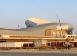 Vue extérieure de <i>Ski Dubai</i>, complexe de sports d'hivers.