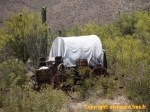 Chariot de pionnier à Old Tucson.