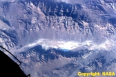 [no_rights] Death Valley vue depuis l'espace.