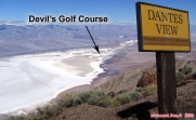 <i>Devil's Golf Course</i>, vu depuis <i>Dante's View</i>.