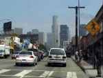 On approche du centre ville de Los Angeles
