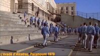 [no_rights] La cour de promenade, dans le film <i>L'évadé d'Alcatraz</i>, avec Clint Eastwood.
