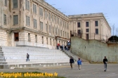 La cour de promenade du pénitencier d'Alcatraz.