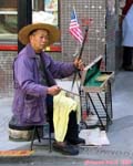 Musicien de Chinatown, San Francisco.