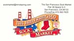 [no_rights] La carte de visite du <i>Sock Market</i> de San Francisco.