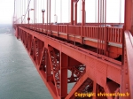 Détail technique du Golden Gate Bridge de San Francisco.