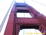 Détail technique du Golden Gate Bridge de San Francisco.