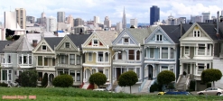 Les <i>Painted Ladies</i> d'Alamo Square, symbole fort de San Francisco.